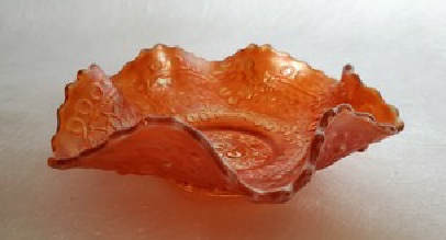 Fenton Glass cherry chain marigold carnival glass berry bowl