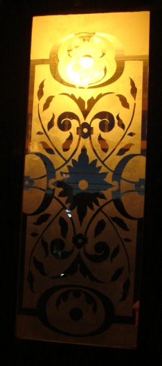 Victorian Etched Glass on Front Doors