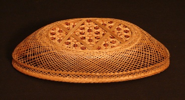Japanese woven bamboo basket bottom