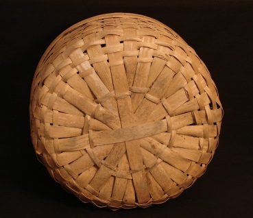 large Maine potato basket ash splint, bottom